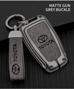 Car Key Case Bag Cover Shell For Toyota CHR Prado 2017 2018 Prius Camry Corolla RAV4 2017 2018 2019 2020 Protector Accessories