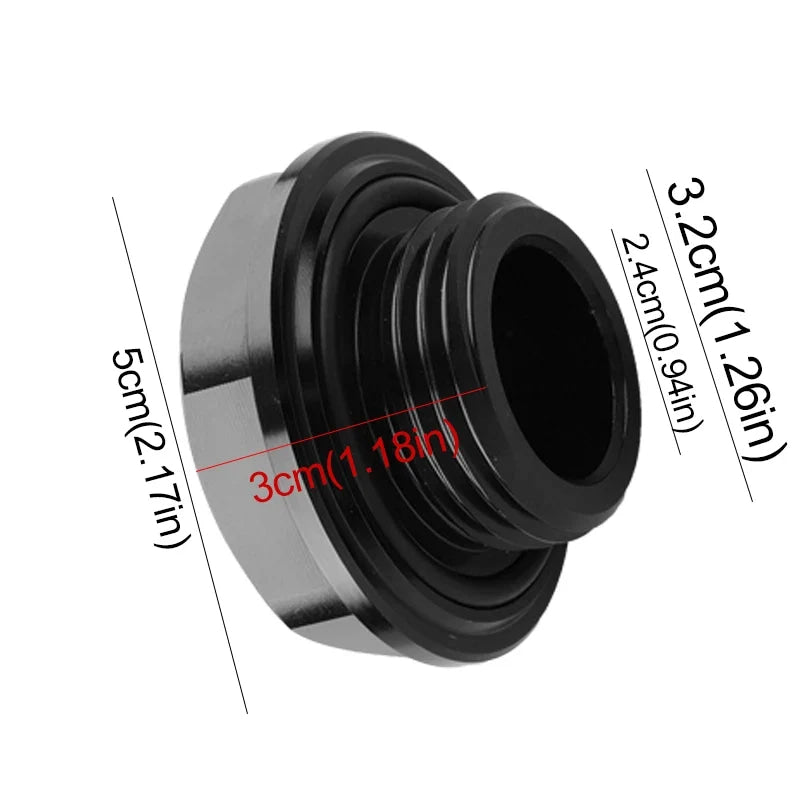 JDM Racing Style Car Engine Oil Cap Car Modification Aluminum Radiator Fuel Filler Tank Cover Fit for Honda Civic