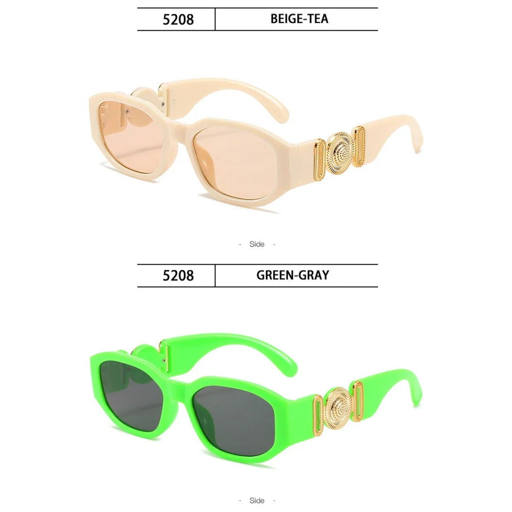 Vintage Square Luxury Small Frame Sunglasses Men Women Rectangle Brand Design Fashion Square Sun Glasses Shades Vintage Glasses