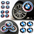 4Pcs 56/68mm Wheel Center Caps Emblem Badge For BMW 50th Anniversary E90 E60 F10 F20 G20 G30 E53 E85 E70 E84 F48 1/3/5/7 Series
