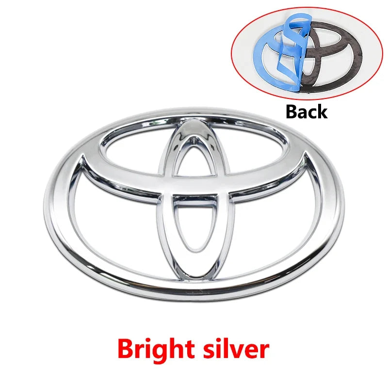 3D Car logo series Front Head Grill Hood Bonnet Emblem Rear Tail Bumper Trunk Badge For Toyota Corolla Camry RAV4 Hilux Yaris