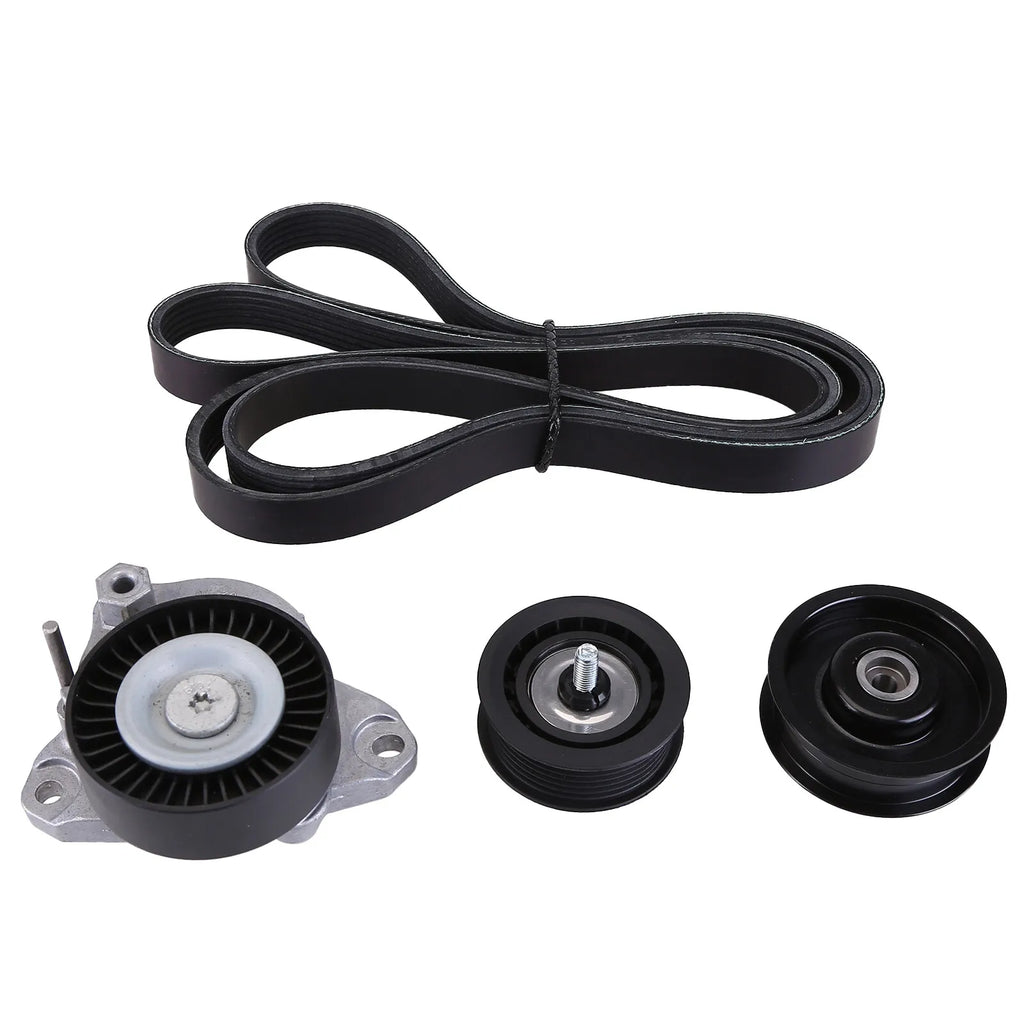 2722021419 2722000270 2722021019 For Mercedes-Benz GLK350 Drive Belt Tensioner & Idler Pulley Serpentine Belt Kit