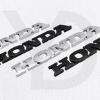 ABS Car 3D Emblem Letter Stickers Rear Tail Trunk Badge for Honda Logo CRV HRV Fit Jazz City Odyssey Jade Vezel NSX Accord Civic