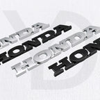 ABS Car 3D Emblem Letter Stickers Rear Tail Trunk Badge for Honda Logo CRV HRV Fit Jazz City Odyssey Jade Vezel NSX Accord Civic