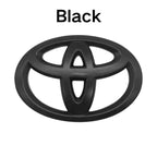 1PC Car Steering Wheel Decorative Sticker 6.5X4.5cm Carbon fiber Emblem For Toyota Hilux Prius Avensis Verso Corolla Camry