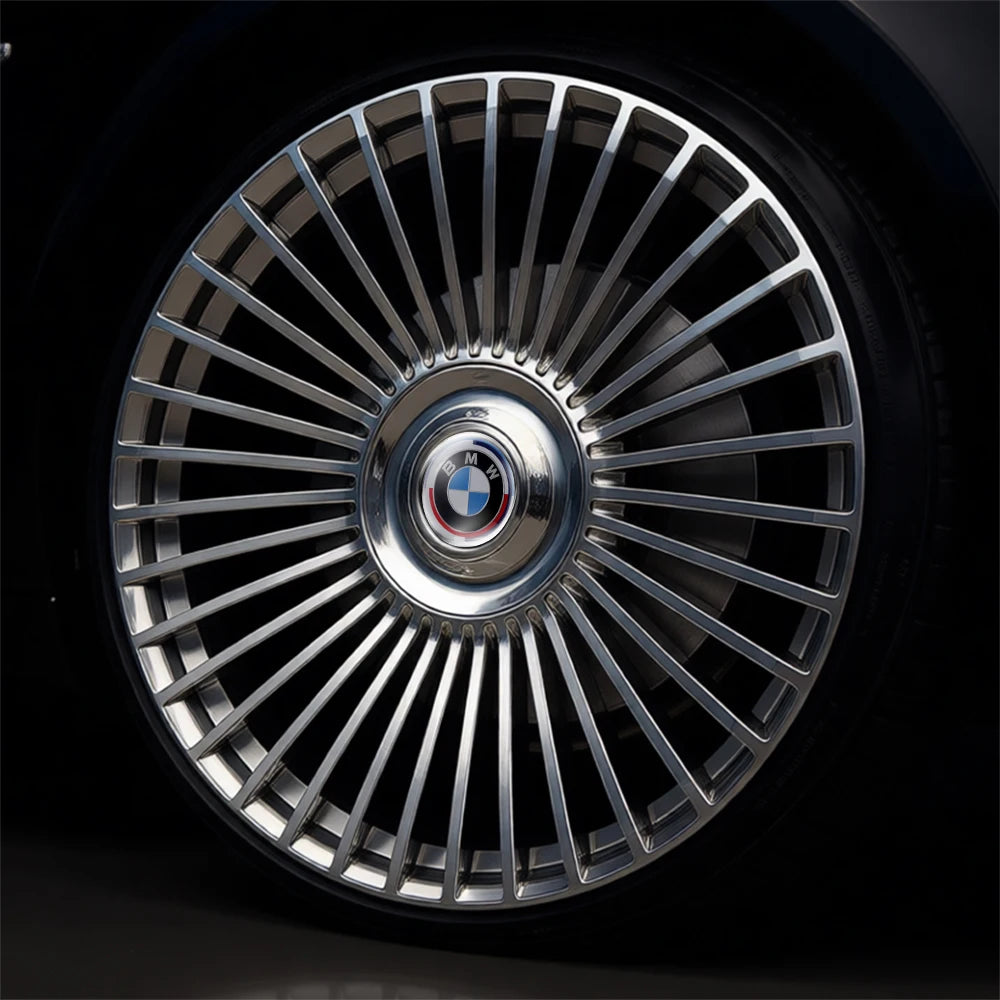 4Pcs 183mm Floating Car Wheel Center Caps Rims Hub Cover For BMW 50TH M Performance M3 M5 M6 F01 F20 F10 F13 F15 F16 F30 F34 F32