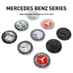 57mm ABS Car Flat Hood Emblem Sticker Front Badge Logo For Mercedes Benz AMG C180 E300 S200 W206 W205 A0008171801 Accessories