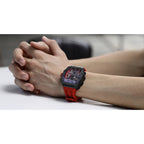 TSAR BOMBA Watch for Men Luxury Brand Tonneau Design Waterproof Clock Stainless Steel Wristwatch Fashion Rectangle Mens Watch