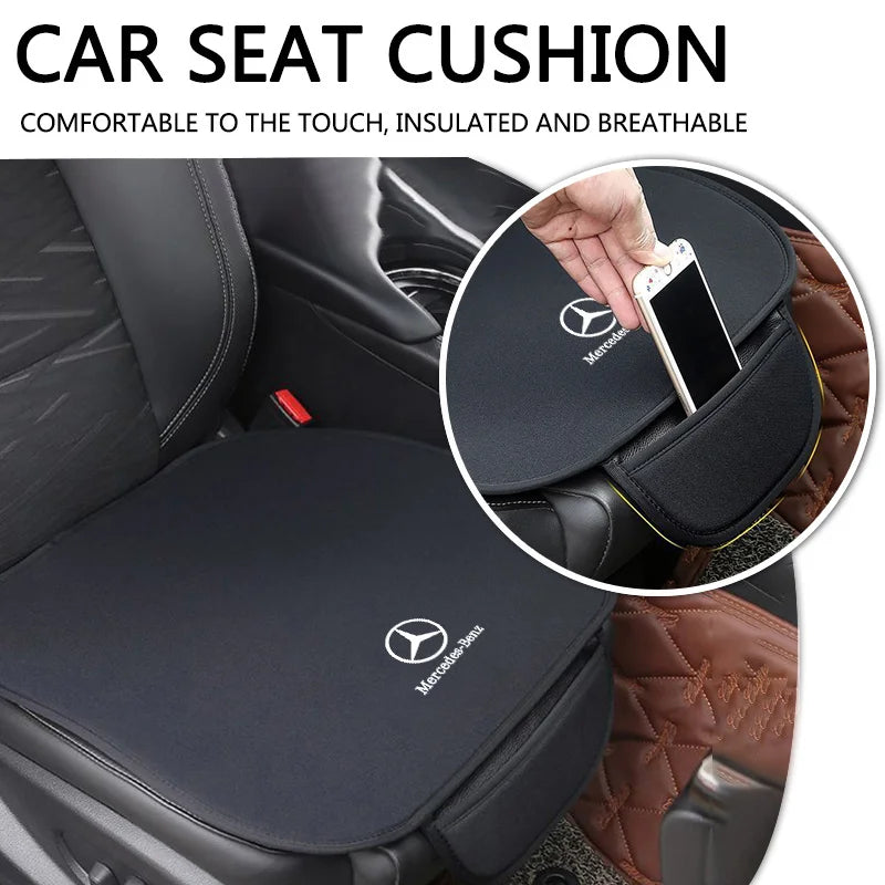 Car Seat Cushion Breathable Suede Thickened Soft Pad For Mercedes Benz AMG W204 W205 W203 W211 W212 W213 W206 W210 W220 W222