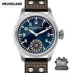 HRUODLAND Pilot Watch for Men BGW-9 Luminous Mechanical Wristwatch 316L Stainless Steel Sapphire Glass 10ATM Waterproof F016