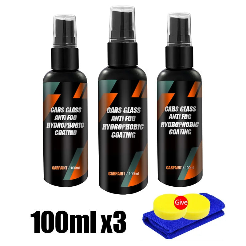 Repelente de Agua para Vidrios de Automóviles, Revestimiento Nano Hidrofóbico, Agente Impermeabilizante, Eliminador de Película de Aceite, Agente para Película de Vidrio Automotriz