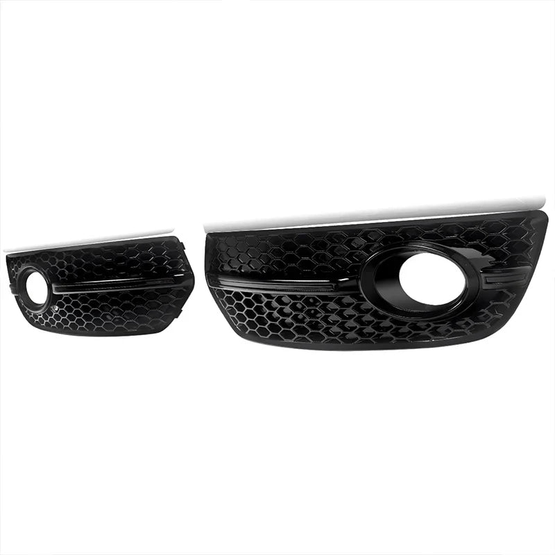 1Pair Black Honeycomb Fog Light Cover Grille for Audi Q5 8R 2009-2012 SQ5 Style
