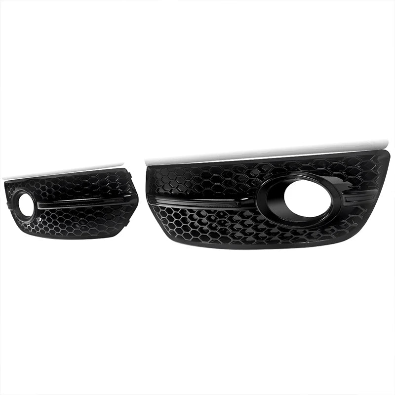 1Pair Black Honeycomb Fog Light Cover Grille for Audi Q5 8R 2009-2012 SQ5 Style