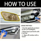Professional Car Headlight Restorer - Removes Scratches and Blur, Restores Bulb Brightness, Expands Visibility, Suitable for Front and Rear Vehicle Lighting, Car Headlight Repair Fluid - Anti-Yellowing/Scratch/Fogging and Oxi