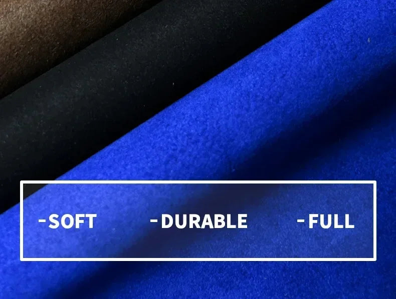 For Ford Mondeo Focus Raptor Puma Edge Explorer Ecosport Ranger F150 Kuga Car Suede Carbon fiber Anti-slip Steering Wheel Cover
