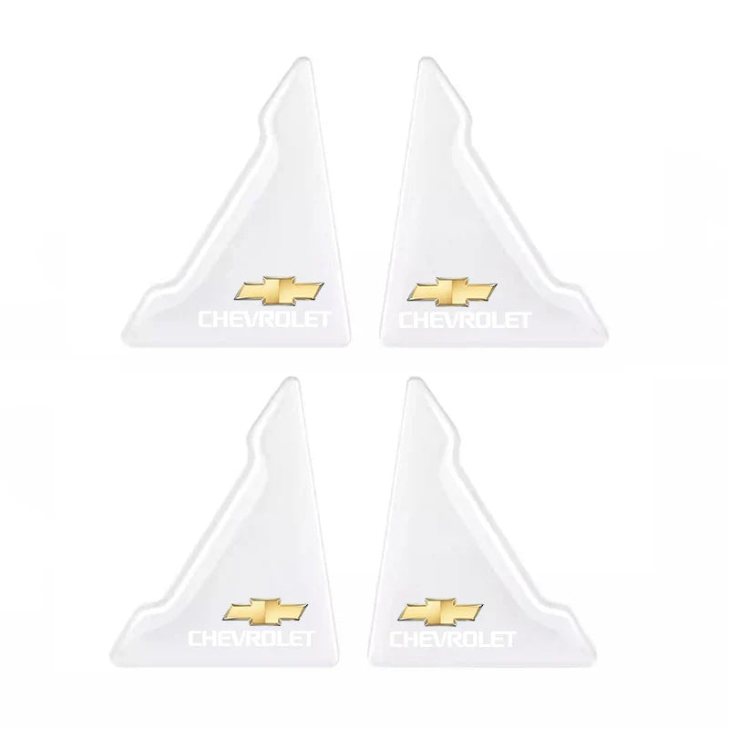 4Pcs Car Door Silicone Buffer Stickers Anticollision Anti Scratch For Chevrolet Spark Captiva Cruze Malibu Equinox Trax Camaro