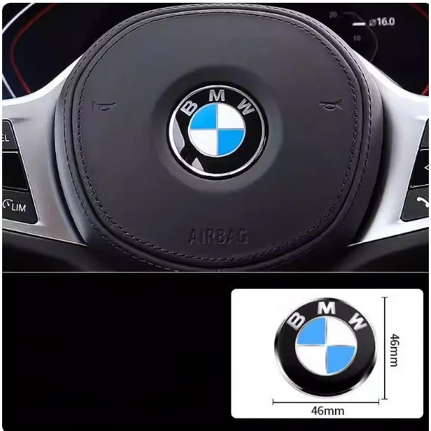 45mm Car Steering Wheel Badge Emblem Sticker Auto-Styling For BMW E36 E46 E53 E90 E60 E61 E93 E87 X1 X3 X5 X6 F30 F20 F10