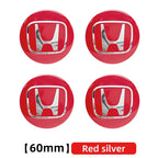4pcs 56mm 60mm 65mm Car Wheel Hub Centre Cap Badge Emblem Hub Center Cover Car Sticker for Honda Civic Accord Cr-v Fit Crosstour