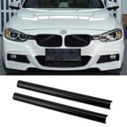 2pcs Car Front Grille Trim Strips V Brace M Sport Bar Decoration For BMW F20 F21 F22 F23 F30 F31 F32 F33 F34 F35 F36 F40 F45 F46