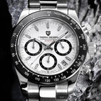 New PAGANI DESIGN PD1644 Luxury Men's Quartz Watch Automatic date Wristwatches Sport 100m Waterproof Chronograph Men Gift