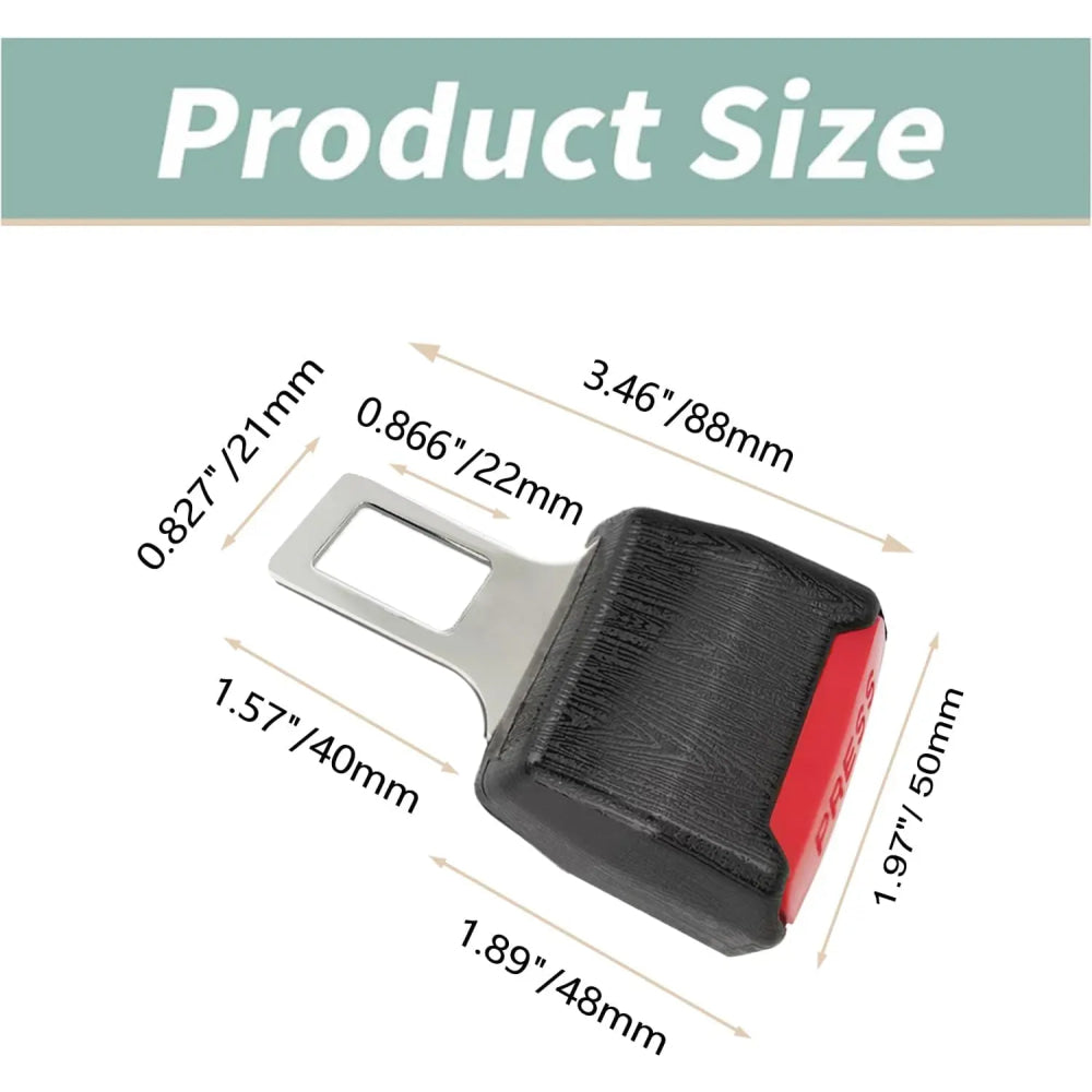2 Car Seat Belt Extender Seatbelt Extender Seat Belt Padding Extension Buckle Plug Buckle Seatbelt Clip Car Accessor