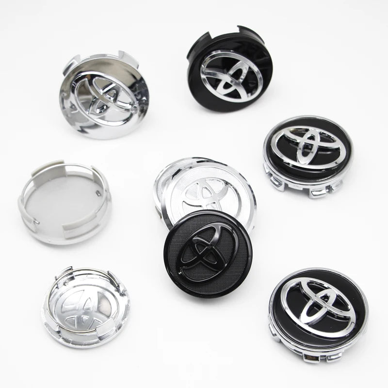 4Pcs 57/62mm Car Wheel Center Hub Cap Rim Cover For Toyota Corolla RAV4 LEVIN Yaris C-HR Camry Prado Prius Car Auto Accessories