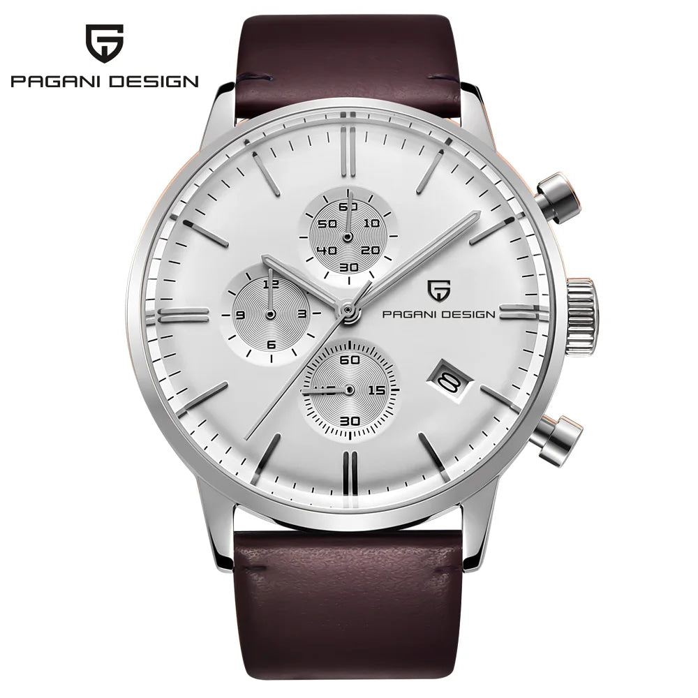 2026 new Pagani design watch VK67 men's quartz watch top leisure sports chronograph stainless steel waterproof men's watch reloj