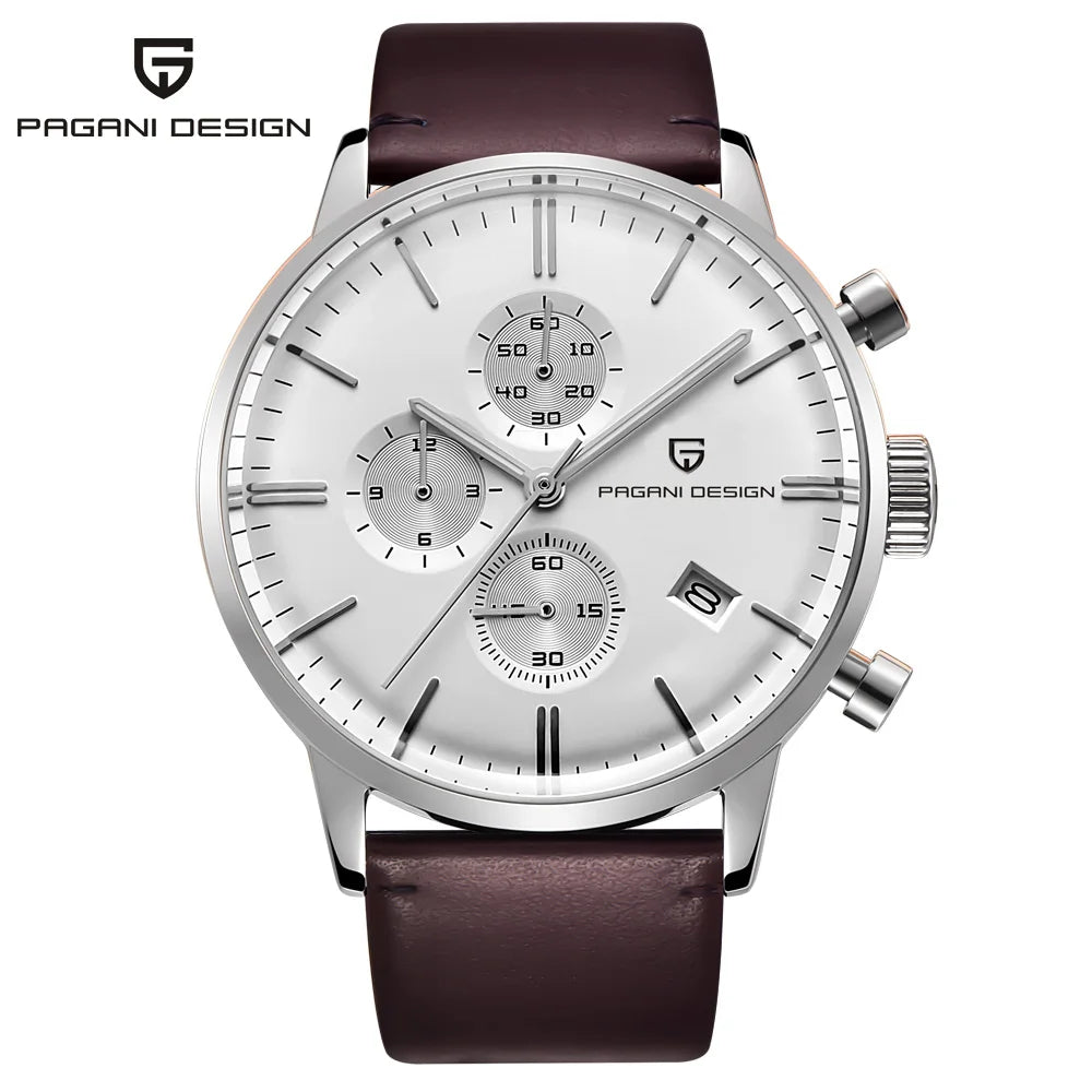 2026 new Pagani design watch VK67 men's quartz watch top leisure sports chronograph stainless steel waterproof men's watch reloj