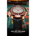 PINDU Design New NH35A Mechanical Watches Men Push Button Turn Russian Roulette Game Sapphire Mirror Diamond Dial Men's Watch
