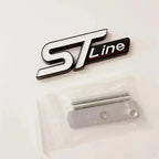 3D Metal ST Line Logo Car Front Grill Emblem Sticker Trunk Badge For Ford Kuga MK3 MK4 S Max Focus Puma Fiesta Accessories