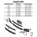 for 2011-2018 F25 F26 BMW X3 X4 28i 28iX 35iX 28dX Front Bumper Grille Fog Lamp Cover 51118056941 51118056942