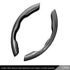Universal Suede / Nappa Leather Car Steering Wheel Cover 38CM Breathable O/D Shape Protector Non-Slip Auto Interior Accessories