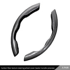 Universal Suede / Nappa Leather Car Steering Wheel Cover 38CM Breathable O/D Shape Protector Non-Slip Auto Interior Accessories