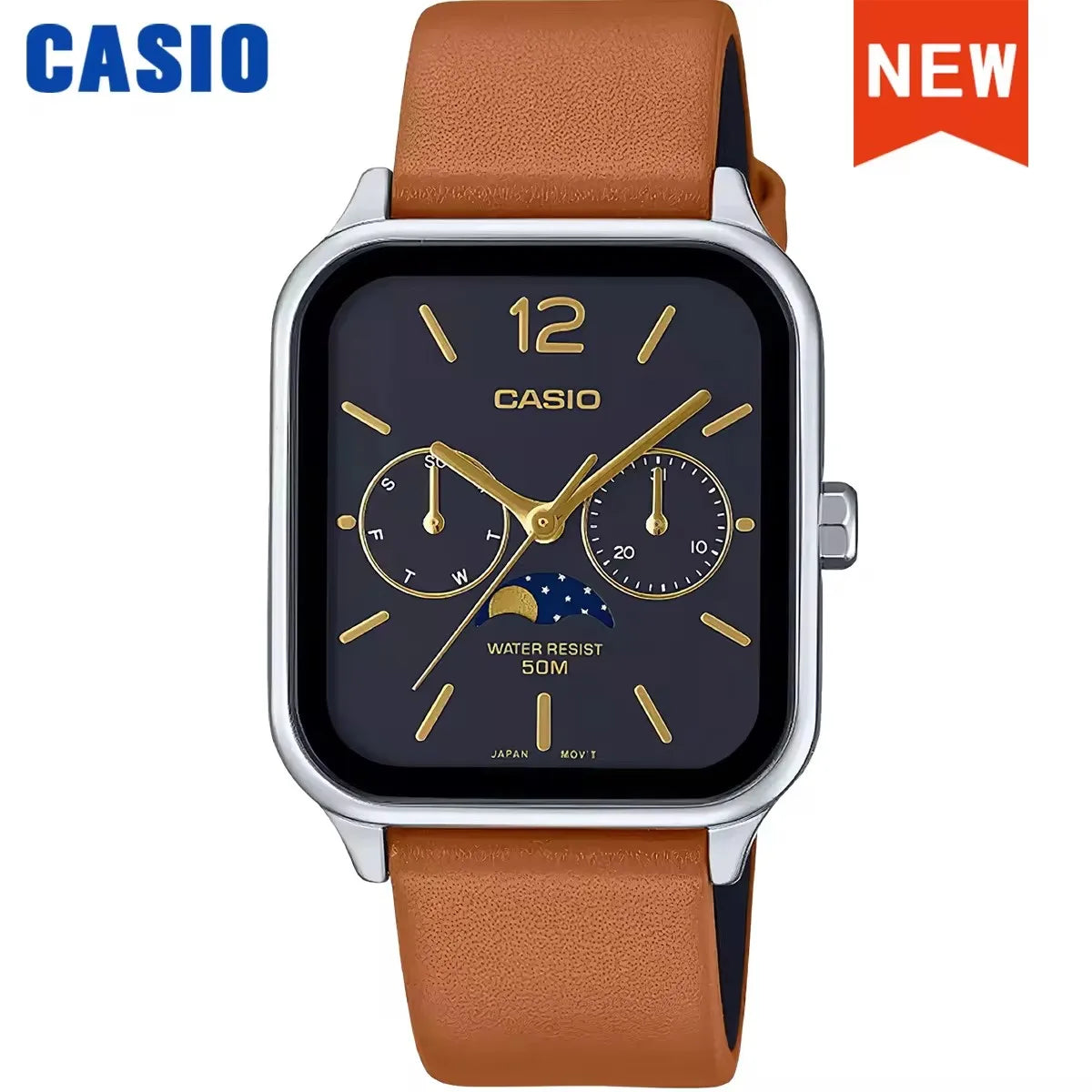 Casio-Reloj de pulsera de cuarzo para hombre, conjunto de marca de lujo, resistente al agua 50m, luminoso, deportivo, militar, masculino