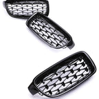 Kidney Front Racing Grille Chrome Black Silver Points Diamond Style Grill For BMW 3 Series F30 F31 2012-2019 320i 328i 330i 340i