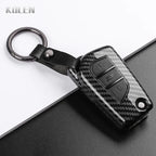 For Toyota Camry RAV4 Forturner Hilux Auris Corolla Avensis Verso Yaris Aygo Scion TC ABS Carbon Fiber Style Car Key Case Cover