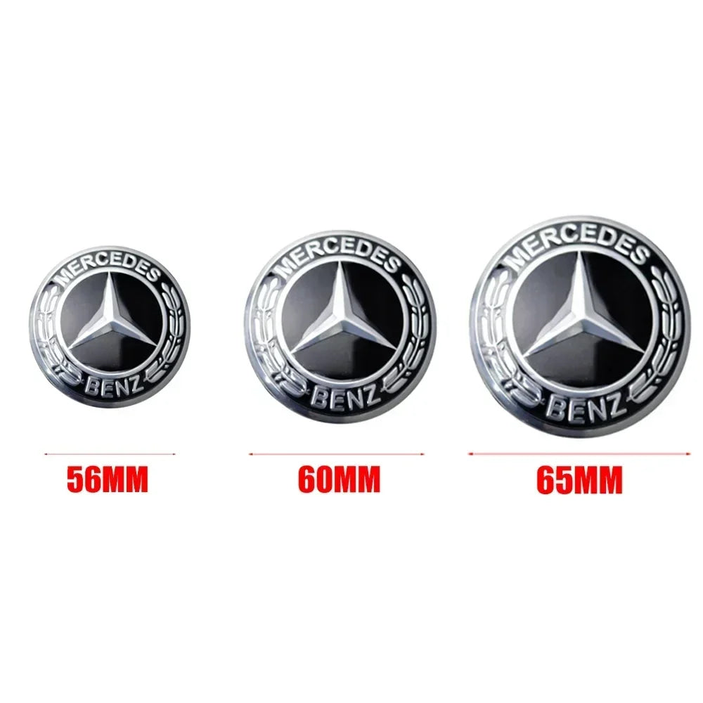 56/60/65mm Car Wheel Center Cover Hub Cap Resin Badge Emblem sticker Decal styling auto Accessories Mercedes Benz AMG  C260 C300