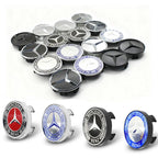 4Pcs 60mm 75mm Car Wheel Center Hub For Mercedes Benz AMG class W205 W203 GLC GLK W206 W220 W211 A180 Cap Rim Cover Accessories