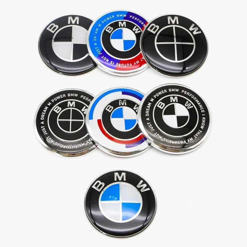 4.5cm Car Steering Wheel Decoration Badge Sticker For BMW G80 E84 F48 G01 G11 X1 X2 X3 X4 X5 X6 G07 Interior Emblem Accessorie