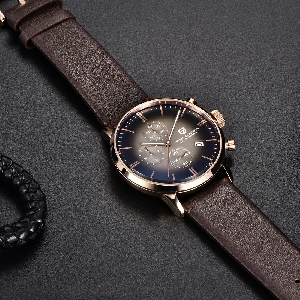 2026 new Pagani design watch VK67 men's quartz watch top leisure sports chronograph stainless steel waterproof men's watch reloj