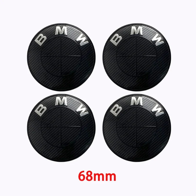 45/74/82mm automobile ABS front and rear logo hub covers are suitable for BMW Group's new badge decoration accessories.