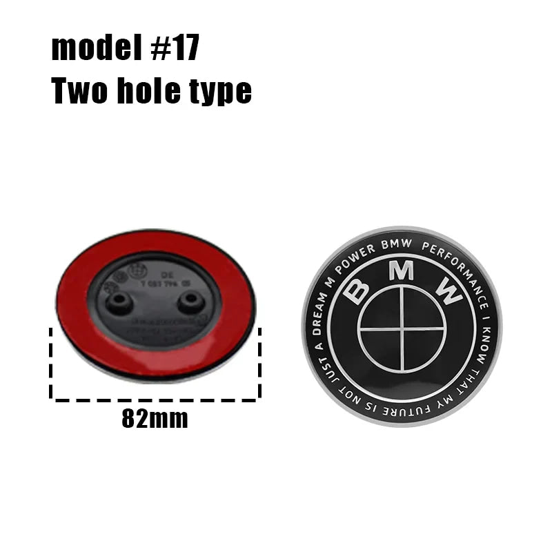 82mm 74mm car Front Hood Emblem rear boot trunk logo For BMW M G20 G32 G11 X3 X5 X4 X6 X7 G30 G12 F40 F30 X1 Accessories