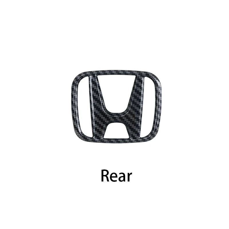 3D ABS Car Emblem Front Head Grill Hood Bonnet Emblem Rear Tail Bumper For Honda Civic 2006-2015 8th 9th 9.5th generation Civic