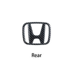 3D ABS Car Emblem Front Head Grill Hood Bonnet Emblem Rear Tail Bumper For Honda Civic 2006-2015 8th 9th 9.5th generation Civic