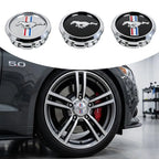 4Pcs 68mm For Ford Mustang Focus Fiesta Mondeo Kuga Ranger Shelby Car Styling Wheel Center Hub Caps Badge Hubcaps Accessories