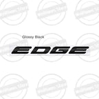 Metal 3D For Ford Fiesta Edge Badge Letter Logo Car Rear Trunk Body Sticker Emblem Glossy Black Accessories