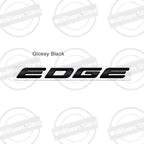 Metal 3D For Ford Fiesta Edge Badge Letter Logo Car Rear Trunk Body Sticker Emblem Glossy Black Accessories