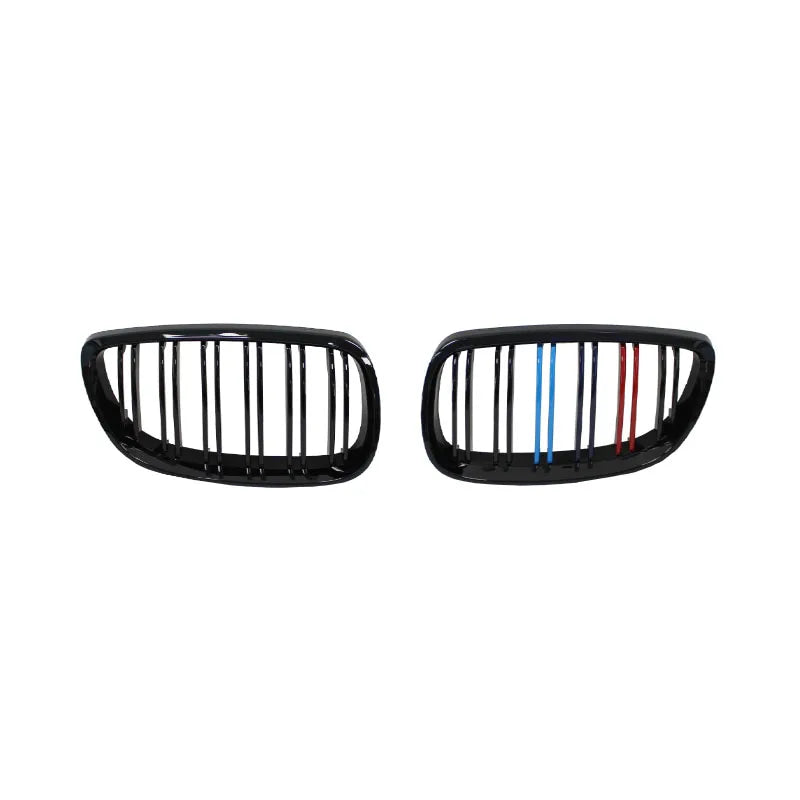 Pair Gloss Matt Carbon Black 3 Color Front Kidney Grille For BMW E92 E93 M3 2006-2009 Racing Grills
