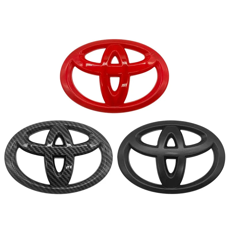 Car Steering Wheel Decorative Stickers Emblem For Toyota Hilux Prius Avensis Auris Verso Corolla Camry Car interior stickers
