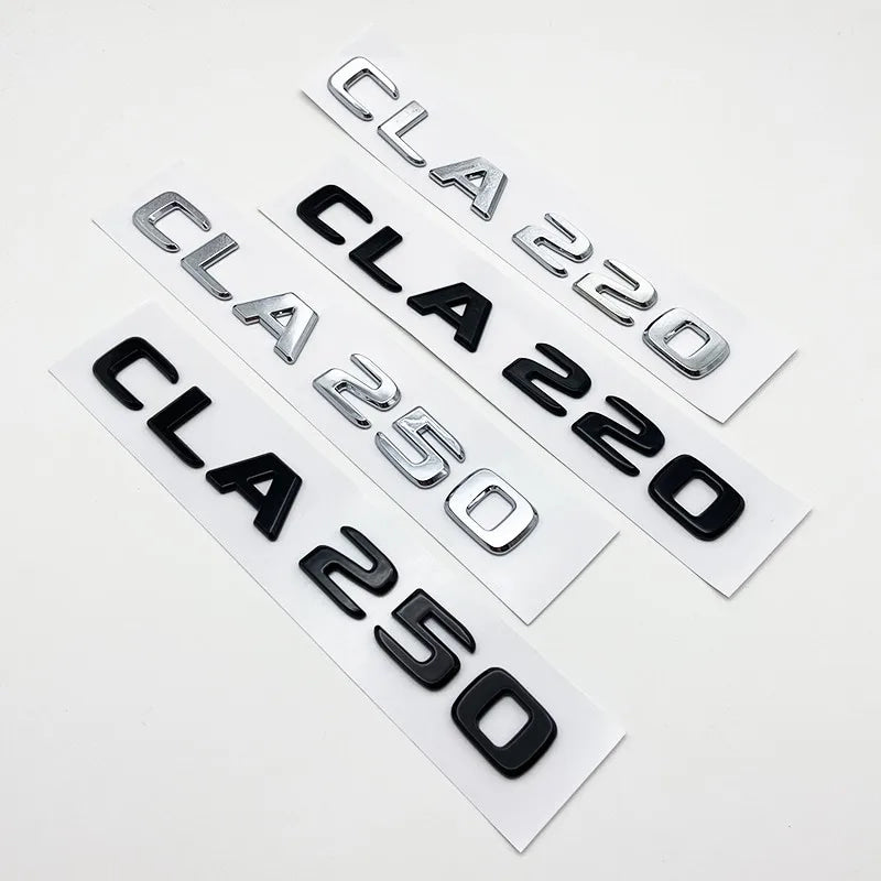 3D Letters CLA180 CLA200 CLA220 CLA250 CLA260 4Matic ABS Emblem for Mercedes Benz C118 Car Fender Trunk Rear Logo Sticker